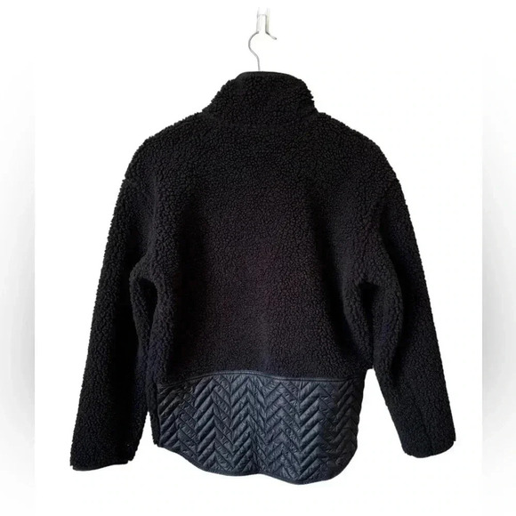 Athleta Tops Athleta Cozy Sherpa Snap Sweatshirt Black Size XS Pockets - Picture 8 of 12